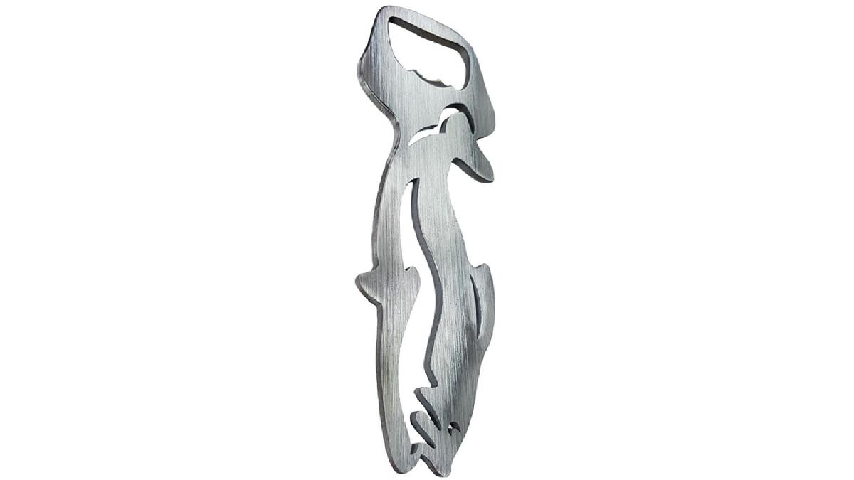 Ouvre-bouteille+en+acier+inoxydable+-+%27Poisson%27+%28Argent%29